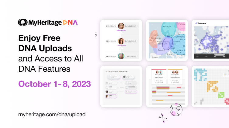 Upload your DNA data to MyHeritage and get FREE access to all DNA ...