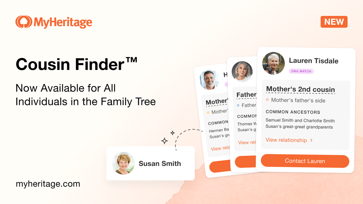 Cousin Finder™: Now Available for All Individuals in the Family Tree